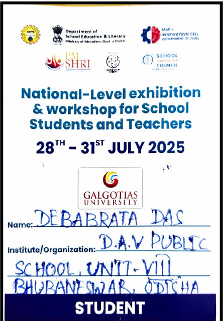 National-Level Exhibition & Workshop Pass - 28th to 31st July 2025